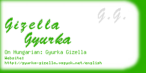 gizella gyurka business card